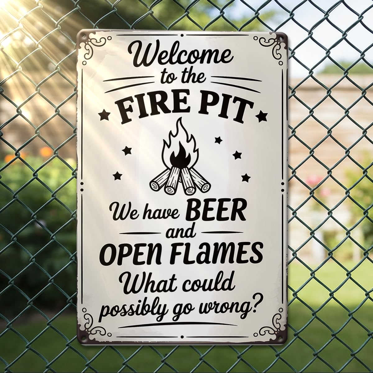 Metal Signs Vintage Funny Home Bar Outdoor Camping Patio Rustic Backyard Metal W