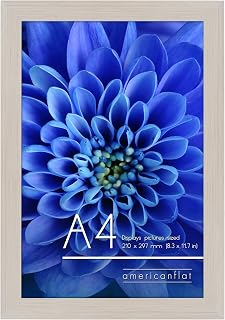Americanflat A4 Picture Frame - Engineered Wood - Light Wood