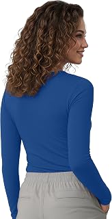 NY Threads Under Scrub Women's Slim Fit Long Sleeve T-Shirt
