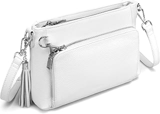 befen Anti Theft Genuine Leather Crossbody Bags for Women Built in Wallet