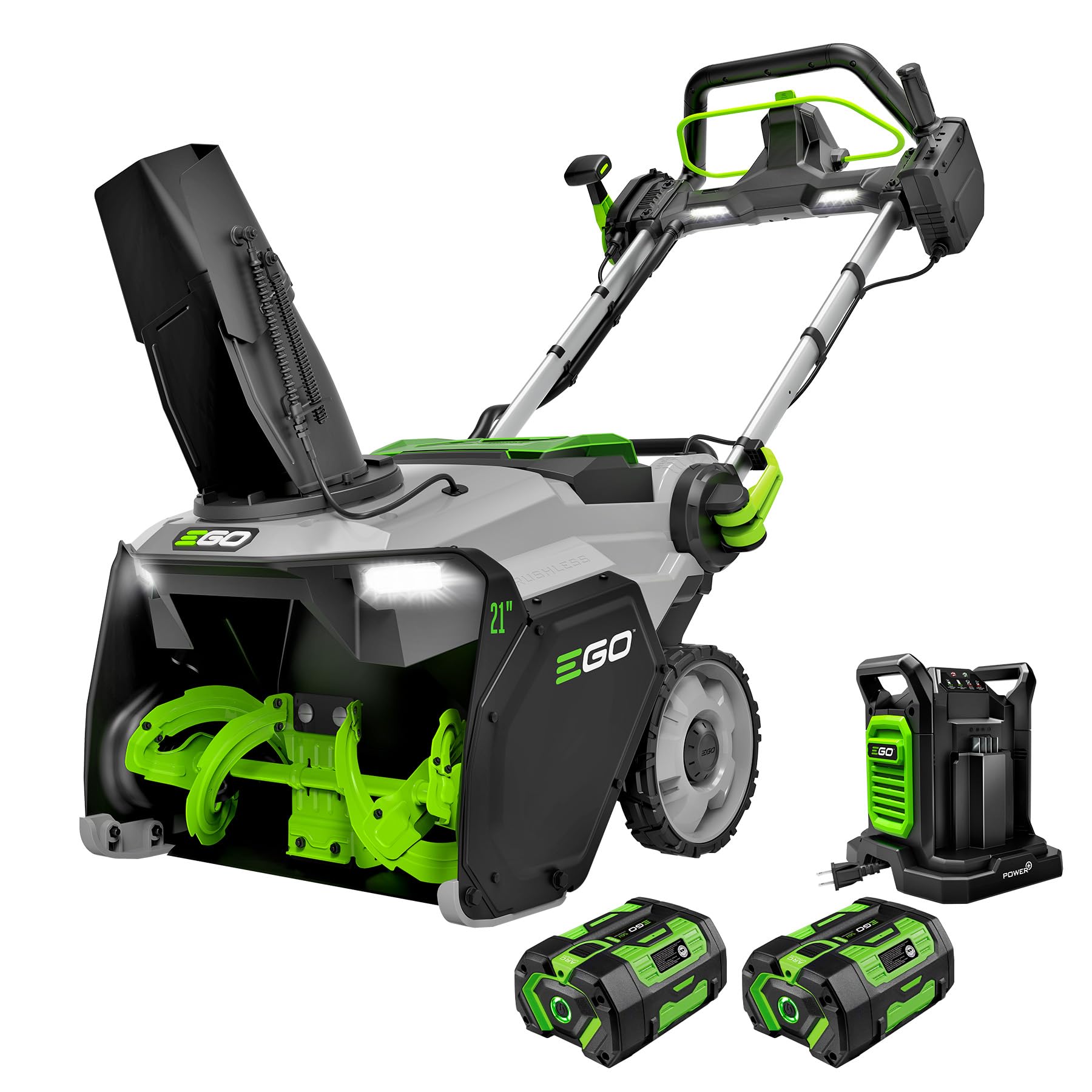 EGO SNT2134 POWER+ 21" Single-Stage Snow Blower with Peak Power™, 2 x 6.0Ah Batt