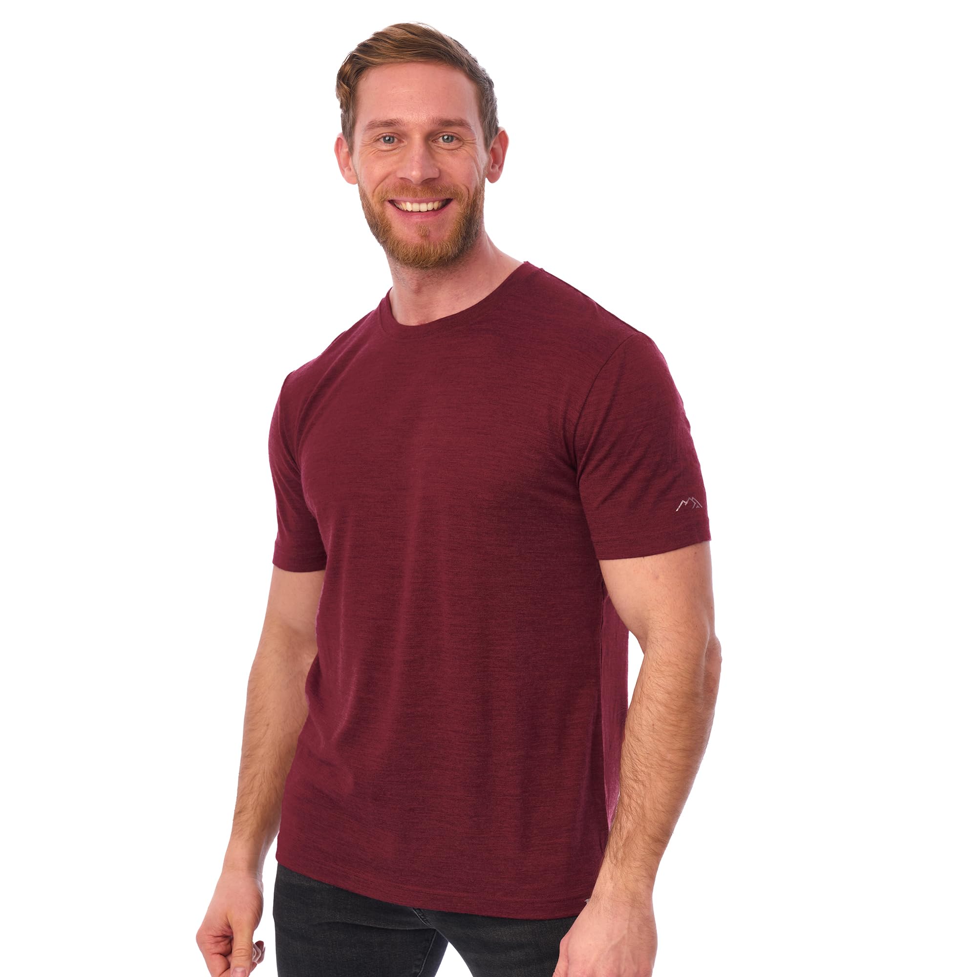 Merino.tech Men's Merino Wool Short Sleeve T-Shirt - Light Base Layer