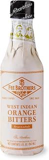 Fee Brothers West Indian Orange Cocktail Bitters, 5 fl oz (150ml) | Aromatic Cocktail Mixer & Concentrated Flavoring, Gluten Free, Vegan-Friendly