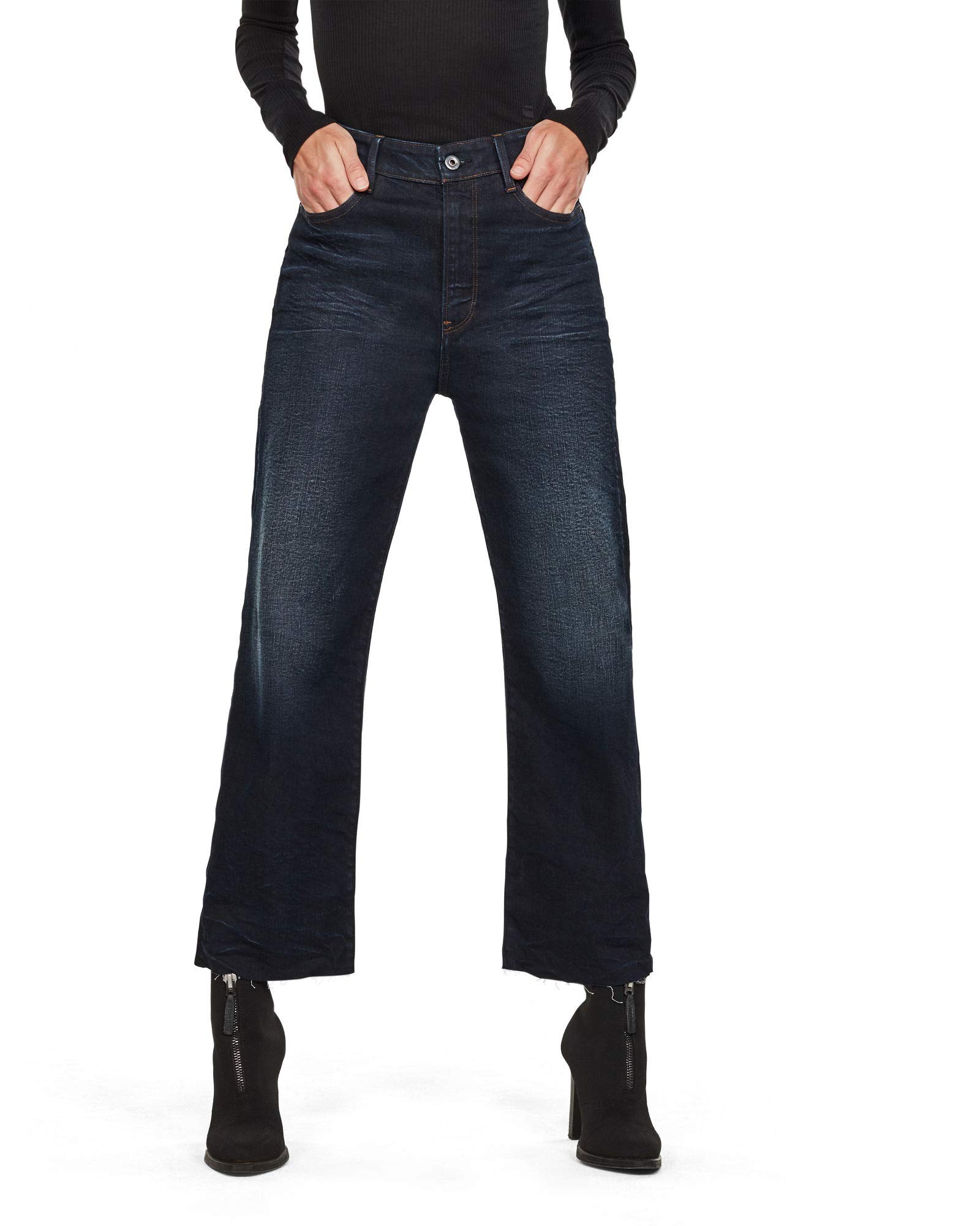 G-Star - Tedie Ultra High Straight Fit Jeans, Jeans Donna