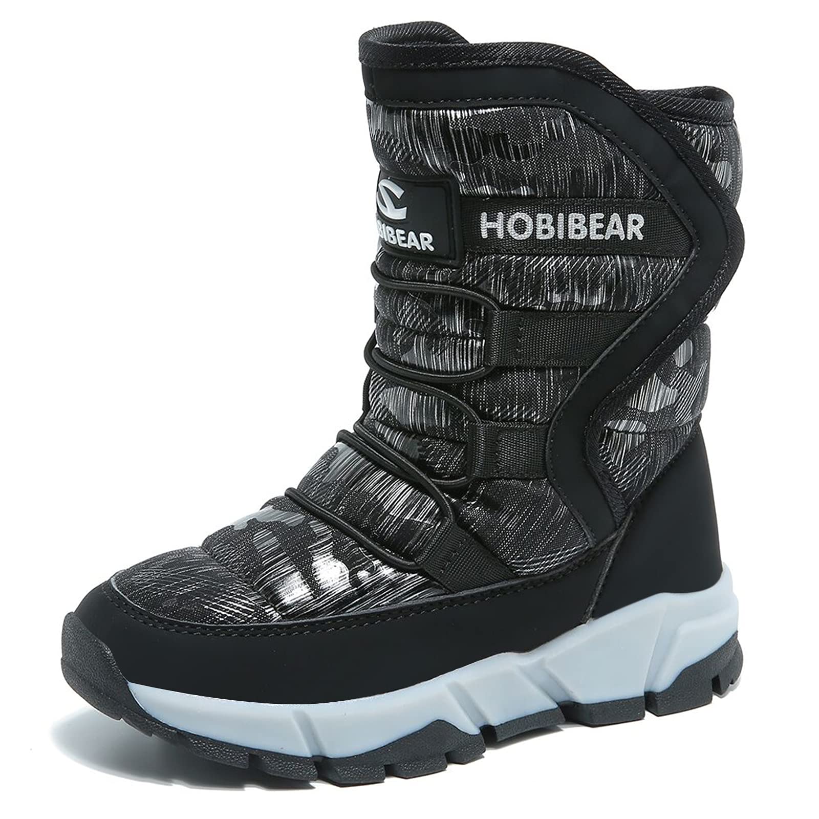 GUBARUN Kids Snow Boots Waterproof Non-Slip Cold Weather Shoes (Toddler/Little K