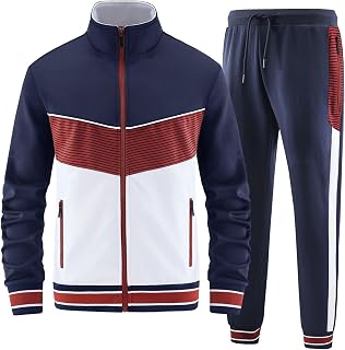 ANOTWENER Men's Tracksuit Jogging Suit Set Sports Suit with Jacket Trousers