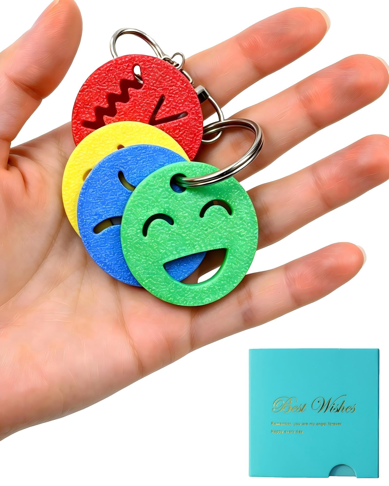 3Lcat Emotional Regulation Keychain, 4 Colour-Coded Mood Zones | Helps kids iden