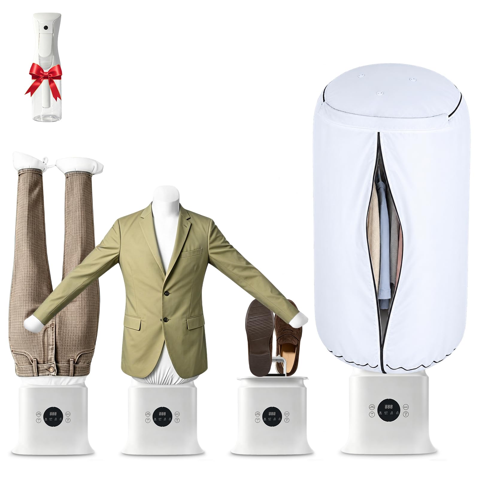 Automatic Ironing Machine, Hands-Free Hot Air Garment Dryer & Wrinkle Remover fo