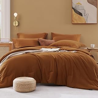 Twin XL Comforter Set- 5 Pieces Prewashed Bed in a Bag Twin Bedding Sets