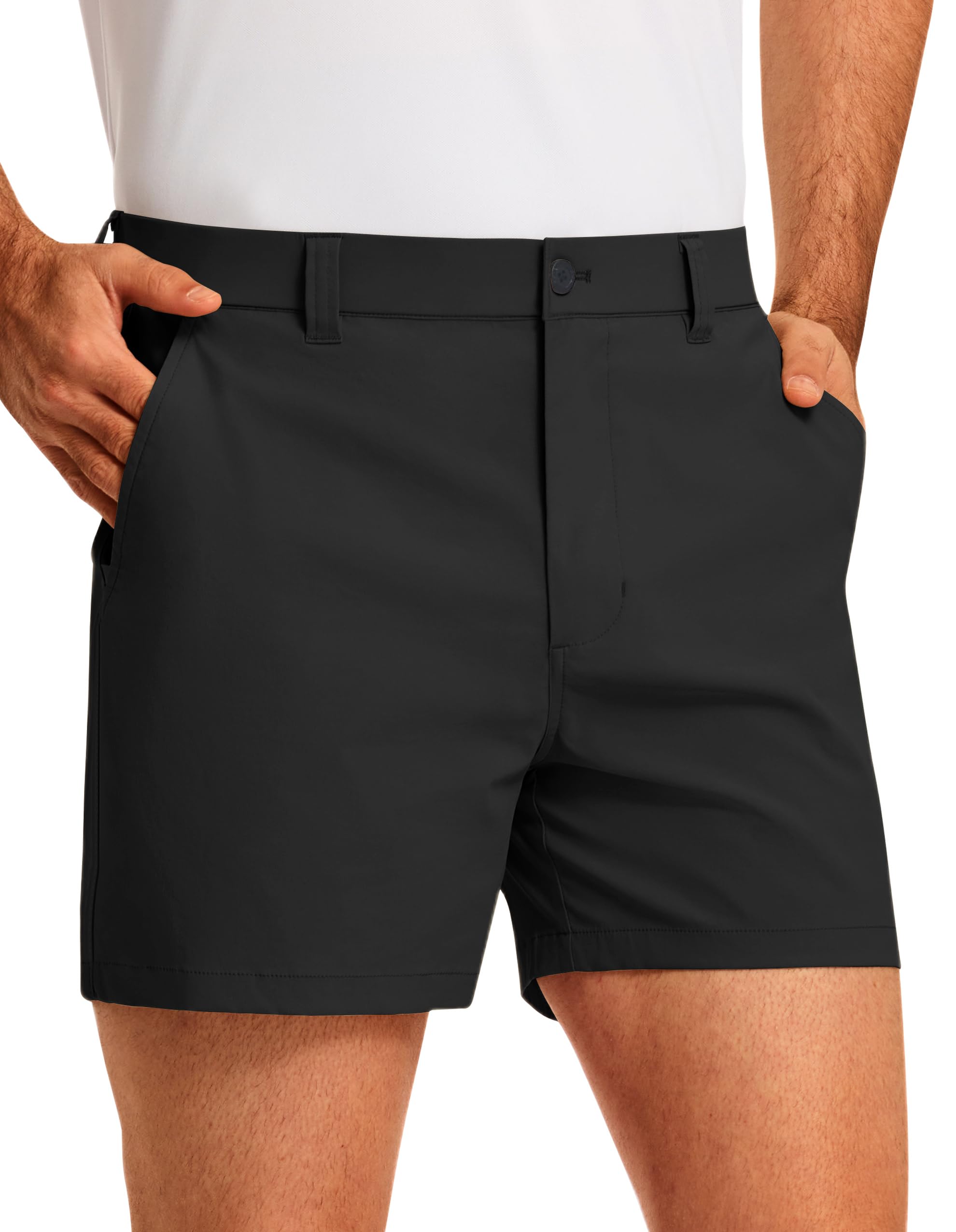 PULI Men's Golf Shorts 5'' Inseam Waterproof Quick Dry Stretch Breathable