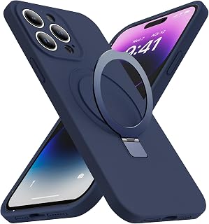 SKYLMW Case for iPhone 12 Pro with Stand,6.1" Dark Blue