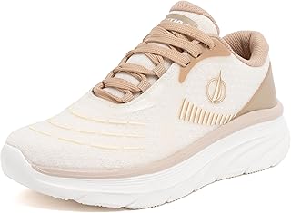 Nautica Women's Fashion Sneaker Lace-Up Running Shoe Casual Max Cushioning Walking Tennis Sneaker