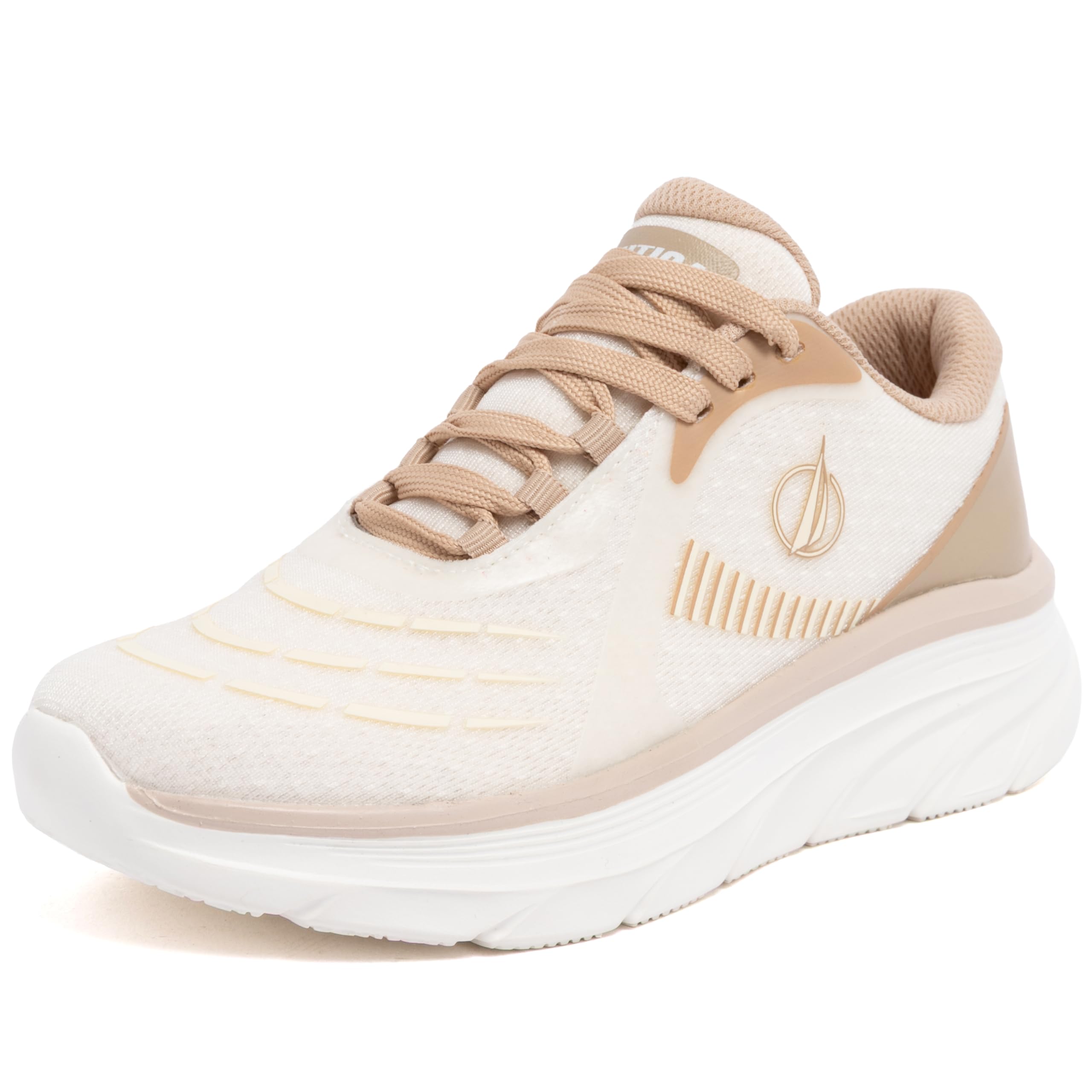 Nautica Women's Fashion Sneaker Lace-Up Running Shoe Casual Max Cushioning Walki