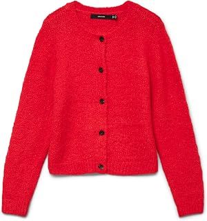 Vero Moda Vmnovah LS O-Neck Button Cardi Ga Noos Vmnovah LS O-Neck Button Cardi Ga Noos Women's (Pack of 1)