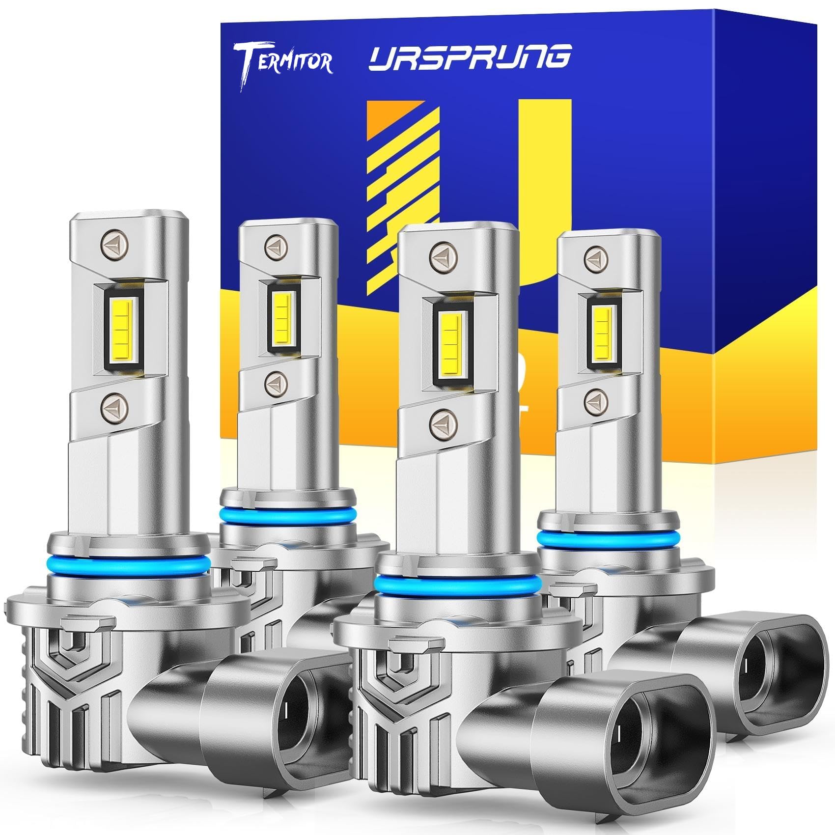 FAHREN 9005 9006 LED Headlight Bulbs Combo, 120000LM 1000% Brightness 9006/HB4 L