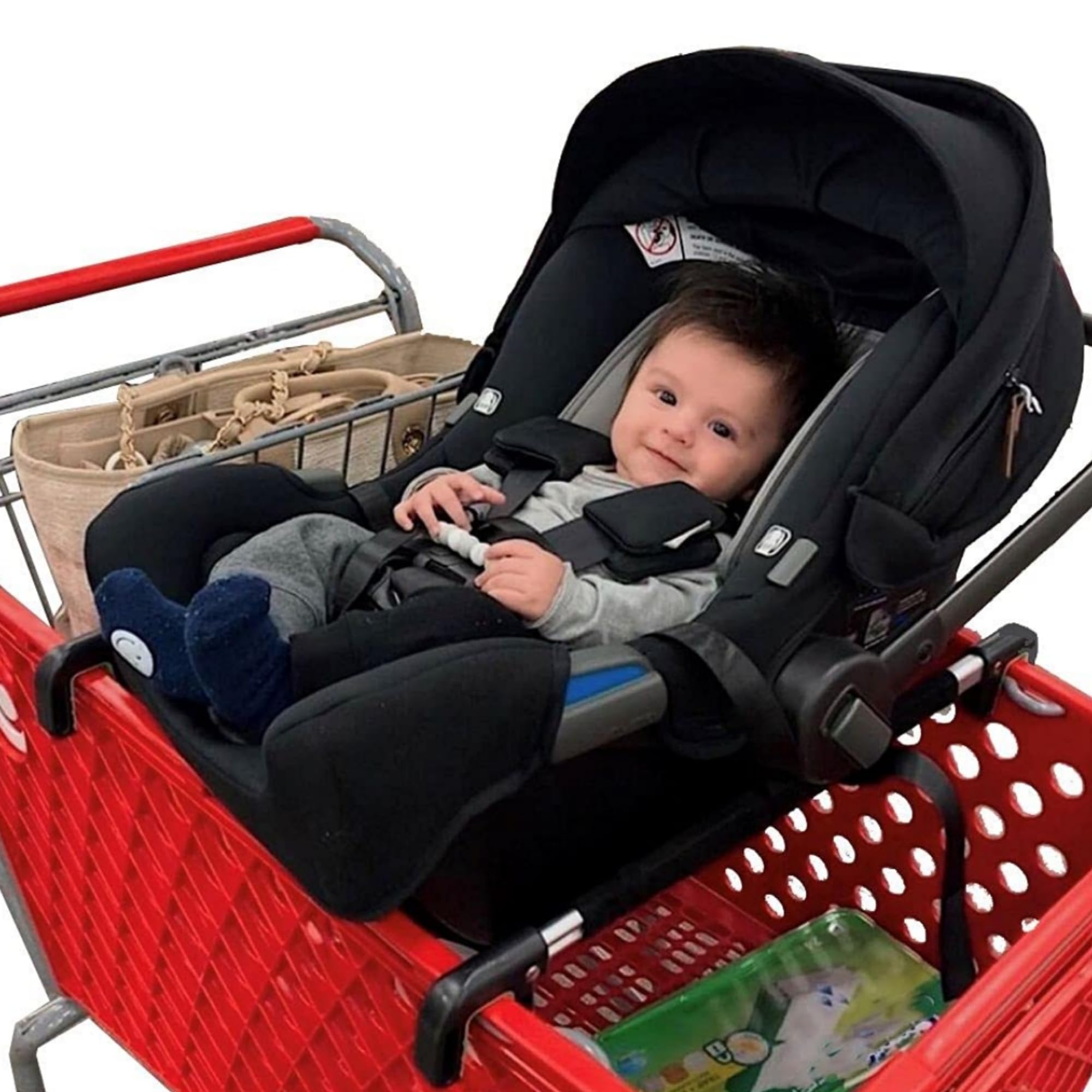 Totes Babies - Baby Car Seat Carrier & Shopping Cart Hammock - Holds 75 Lbs | As