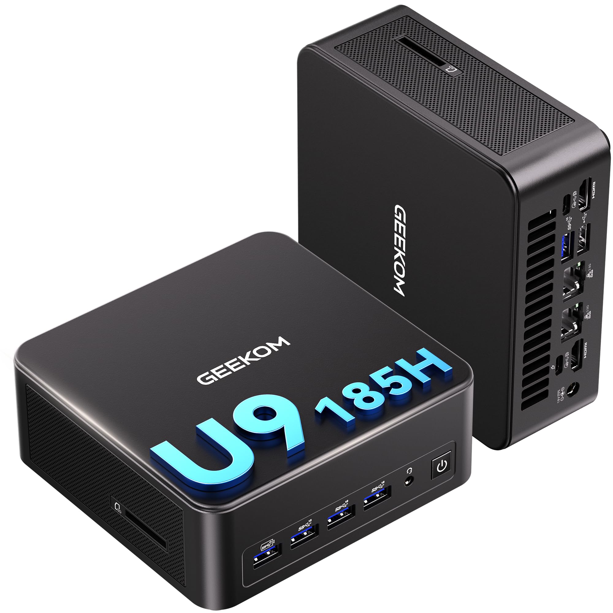 GEEKOM IT13 MAX AI Mini PC 2026, Intel Ultra 9 185H, 24GB LPDDR5 500GB SSD | AI-