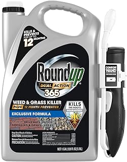 Roundup Dual Action 365 Weed & Grass Killer Plus 12 Month Preventer, 1 gal. | Weed Killer Spray with Comfort Wand, Kills & Prevents for up to 1 Year