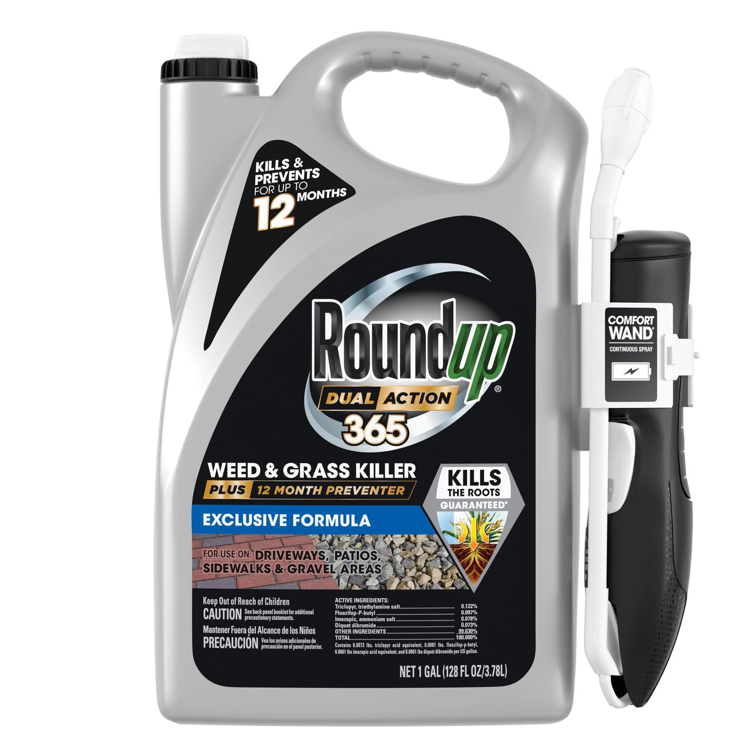 Roundup Dual Action 365 Weed & Grass Killer Plus 12 Month Preventer, 1 gal. | We