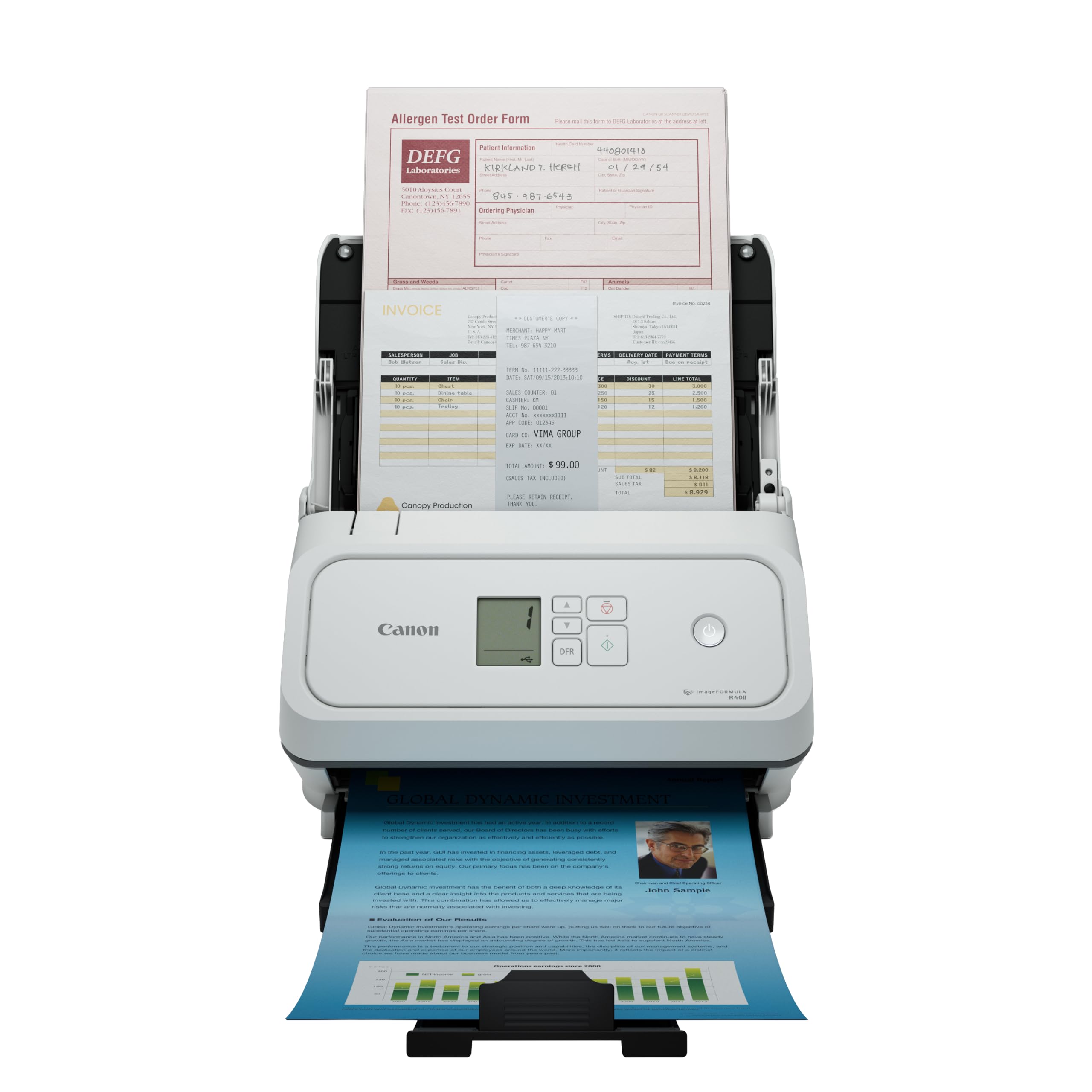 Canon imageFORMULA R40II Office Document Scanner - Duplex Scanning, Easy Setup, 