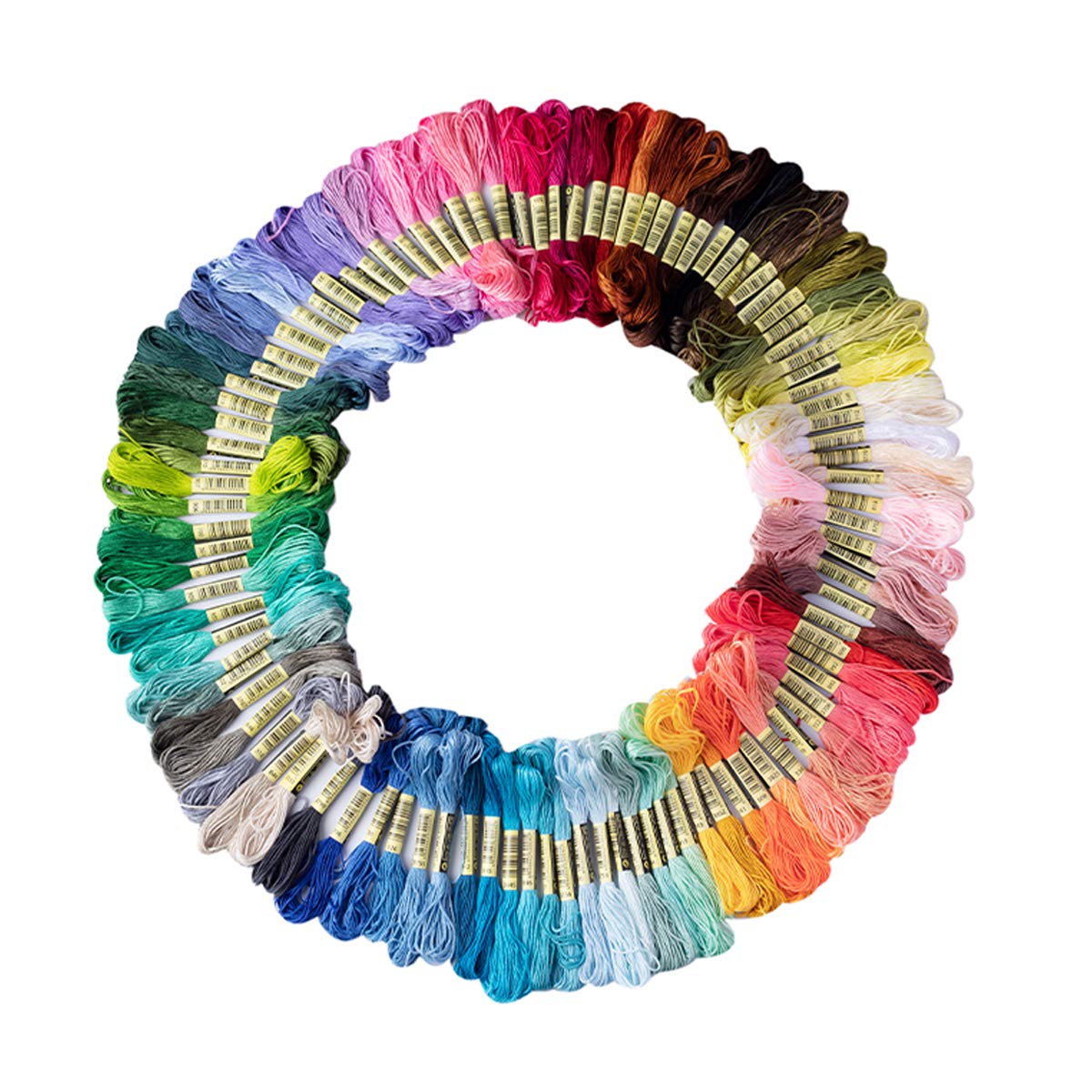 Friendship Bracelet String 50 Skeins Rainbow Color Embroidery Floss Cross Stitch
