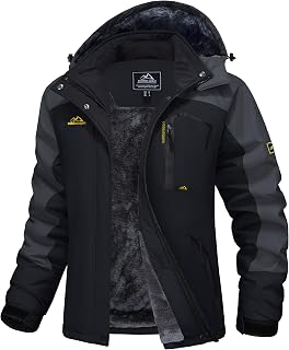 MAGCOMSEN Water Resistant Jackets for Women Winter Warm Coats Outdoor Hiking Camping Jackets with Zipper Pockets