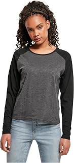 Urban Classics Women's Contrast Raglan Longsleeve