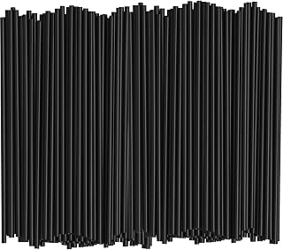 Comfy Package 5 Inch Coffee & Cocktail Stirrers [1000 Count] Straws | 5" Stir Sticks, Hot or Cold Drinks, BPA-Free Plastic, Sleek Black Look, Cafes, Bars & Offices