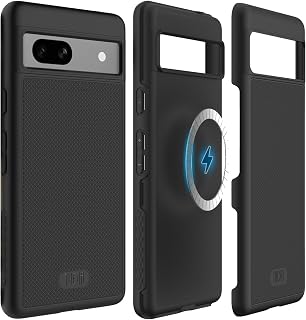TUDIA MergeGrip Magsafe Compatible for Google Pixel 7a Case - Matte Black