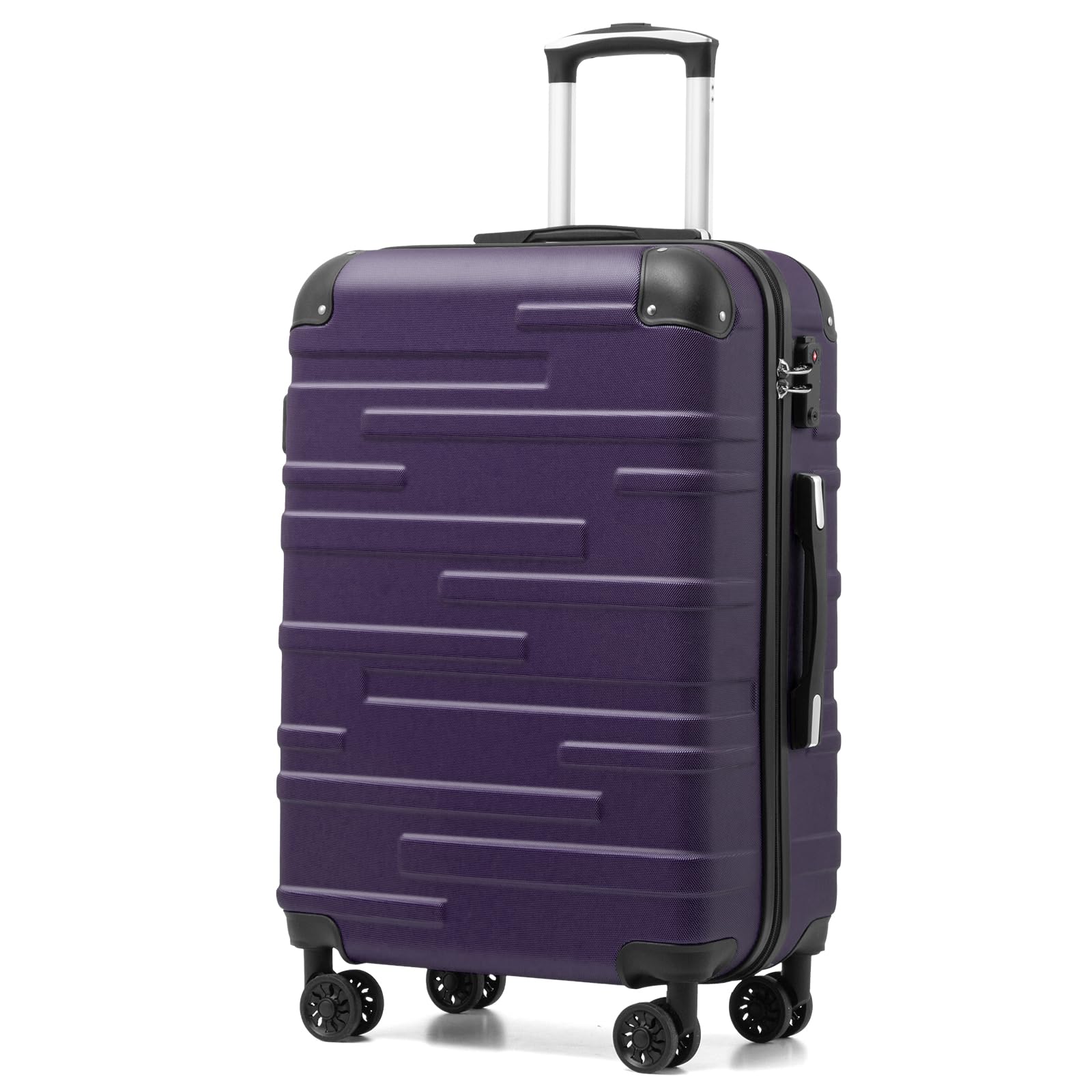 COOLIFE Medium Suitcase 24 inch, ABS Hardshell Luggage mit TSA Lock, 67 cm