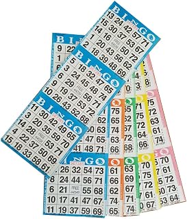 American Games Bingo Paper Game Cards - 3 Cards - 5 Sheets - 100 Books of 5 Sheets
