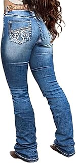 Flamingals Boot Cut Butt Lifting Stretch Jeans for Women