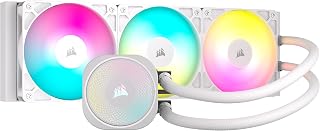 CORSAIR Nautilus 360 RS ARGB Low-Noise Liquid CPU Cooler – White | 360mm AIO, Direct Motherboard Connection, Daisy-Chain, Intel LGA 1851/1700, AMD AM5/AM4, 3x RS120 ARGB Fans Included