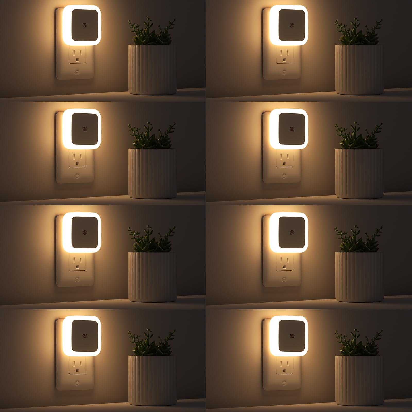 Sujeet Night Light, Night Lights Plug into Wall 8-Pack, Nightlight Plug in Night
