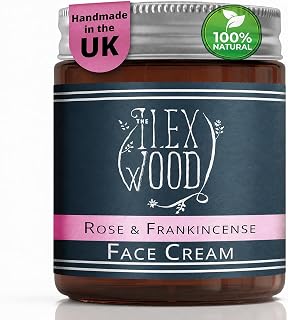 The Ilex Wood Rose & Frankincense Face Cream – Natural Moisturiser 60ml | Handcrafted in the UK, Natural, Vegan, Anti-Ageing Moisturiser for Mature Skin, Cruelty-Free, Plastic-Free & Palm Oil-Free