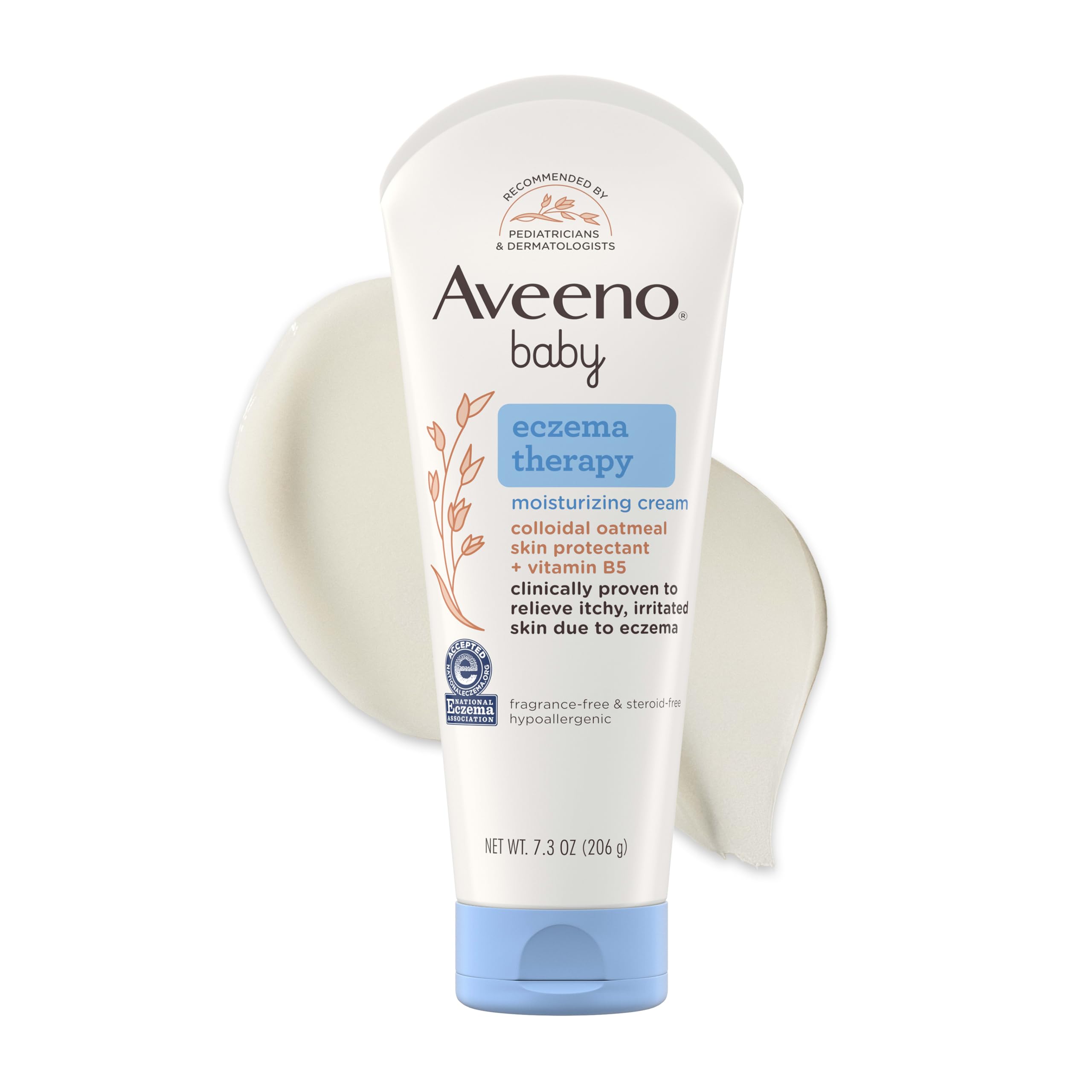 Aveeno Baby Eczema Therapy Moisturizing Cream for Dry, Itchy Skin, 7.3 oz | Baby