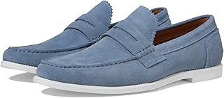 Steve Madden Ramsee - Mocasines para hombre., Azul Suede, 10.5