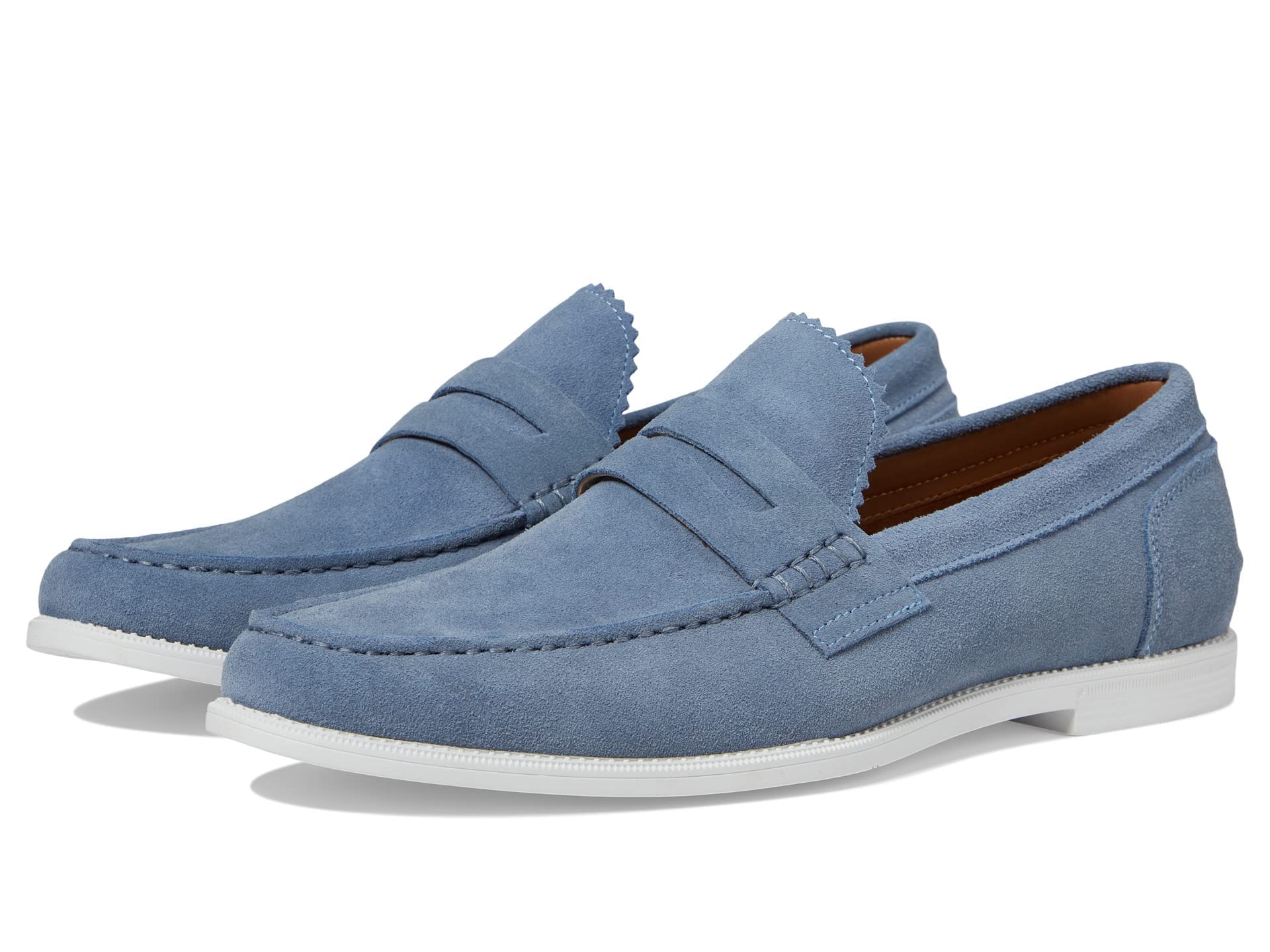 Steve Madden Ramsee - Mocasines para hombre., Azul Suede, 10.5