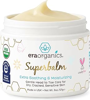 Superbalm USDA Organic Healing Ointment for Baby Eczema &amp; Cradle Cap - 2oz | 100% Natural Soothing Superfood Cream for Toddler &amp; Kids - Eczema, Cradle Cap, Baby Acne &amp; Rashes - Non-Toxic, Fragrance-Free