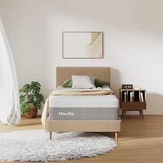 Twin Mattress, Novilla 10 inch Gel Memory Foam Twin Size Mattress for Cool Sleep & Pressure Relief, Medium Firm Mattresses, Bliss