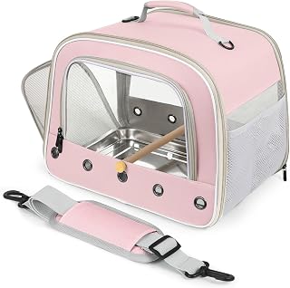 Bird Carry Carrier for Large Bird with Perch Stand and Tray