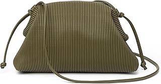 KingTo Clutch Purses for Women, Soft Cloud Bag Fashion Dumpling with Ruched Pouch Handbag for Crossbody Shoulder