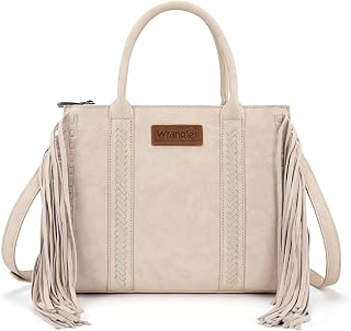 Montana West Wrangler Sac fourre-tout à franges pour femme style western avec poches fonctionnelles pour style cowgirl