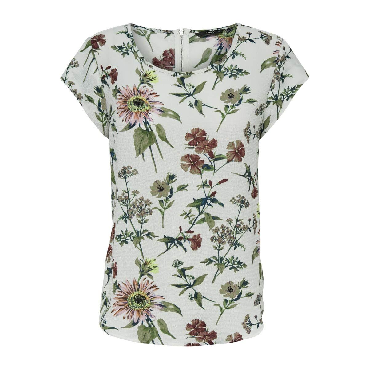 Only ONLY Women's Onlvic S/S Solid T-Shirt (Pack of 2)