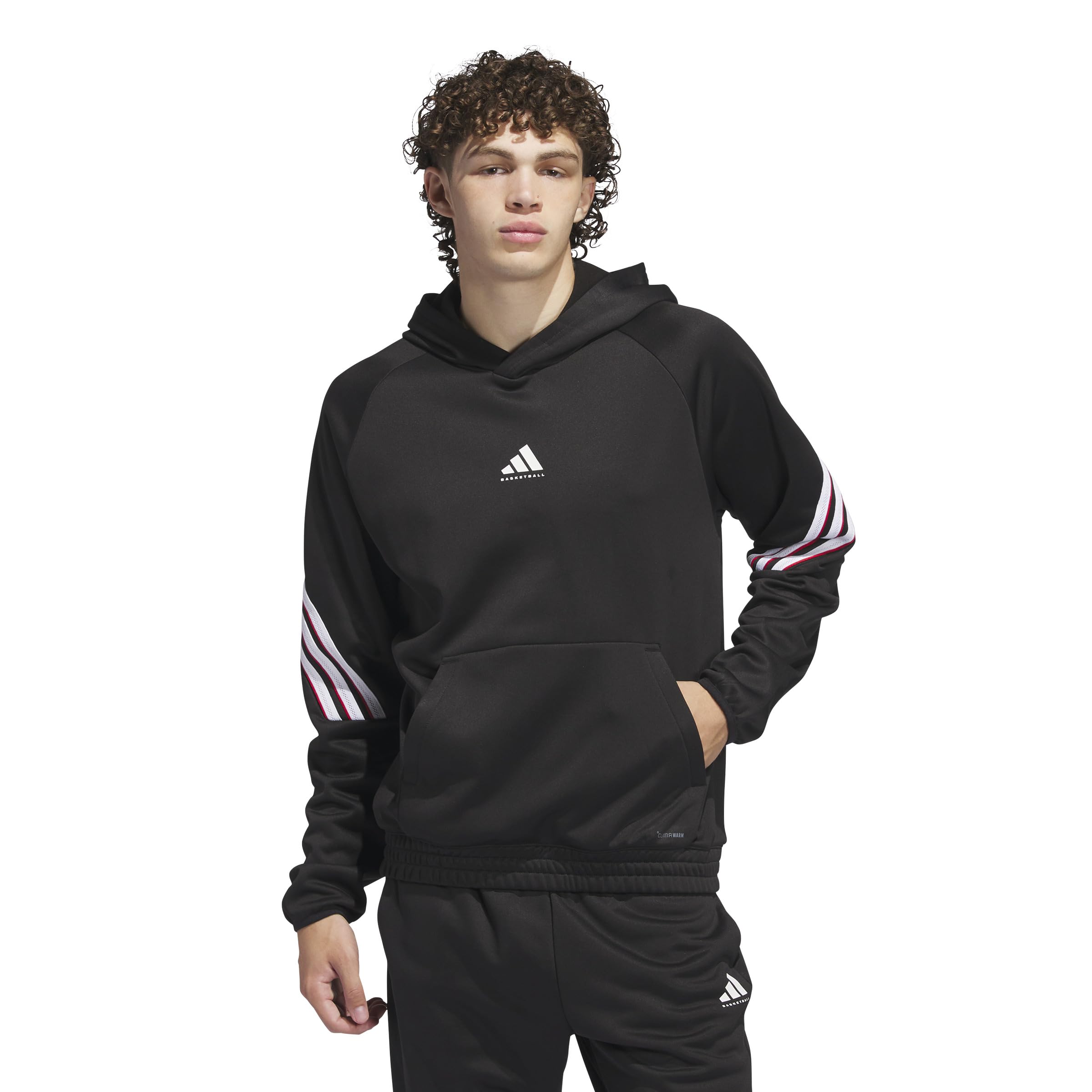 adidas Men's Select Foundation Fleece Basketball Hoodie Hooded Sweatshirt