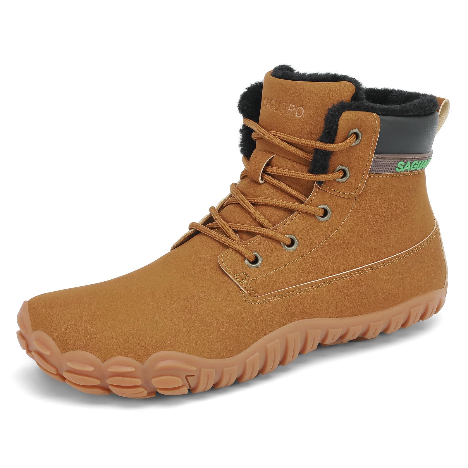 SAGUARO Bottes d'hiver chaudes pieds nus pour adultes, bottes de randonnée