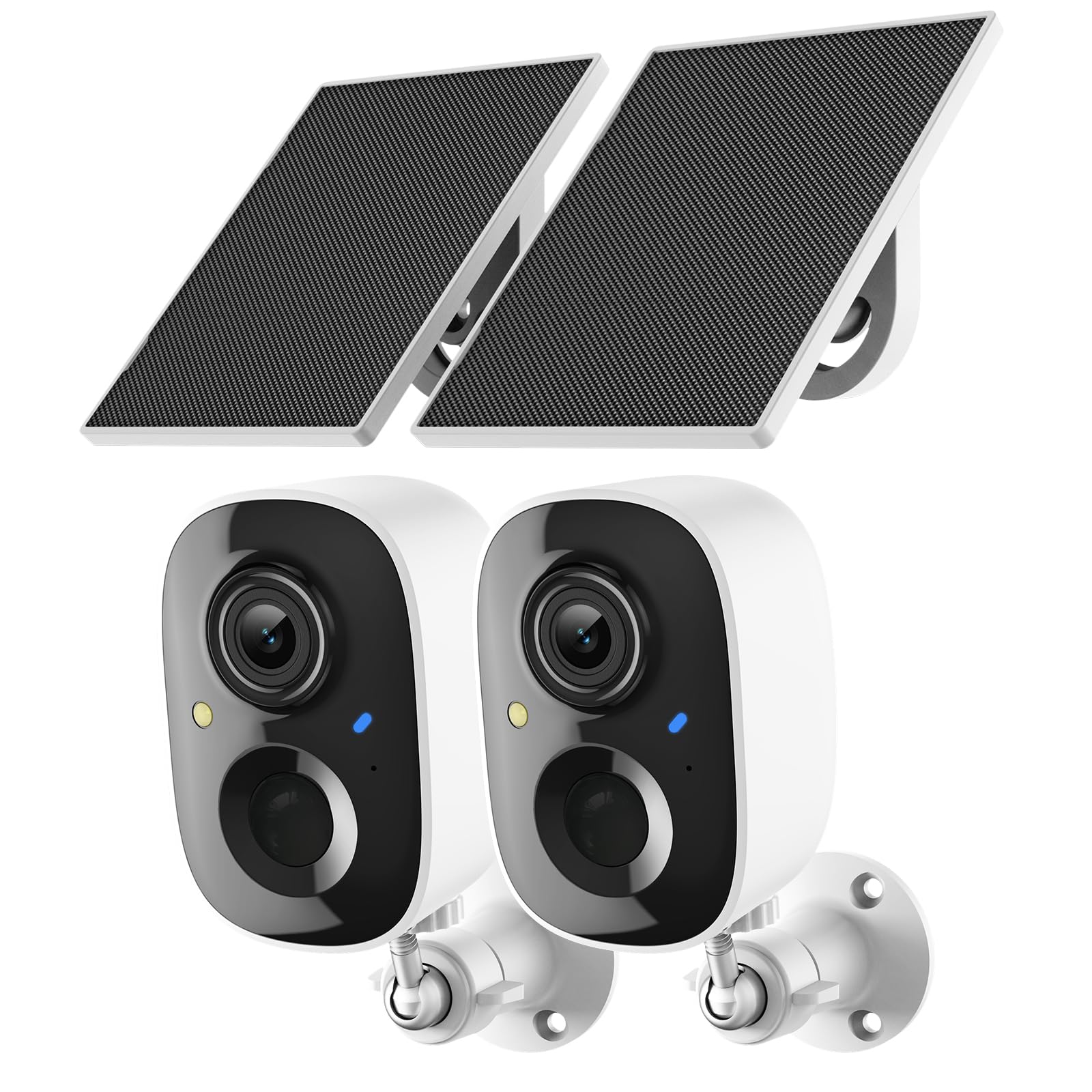 Fazoxo 2K Security Camera Wireless Outdoor, WiFi Cameras for Home Security | Sol