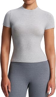 Aoxjox Women's Y2k Casual Basic T-Shirt