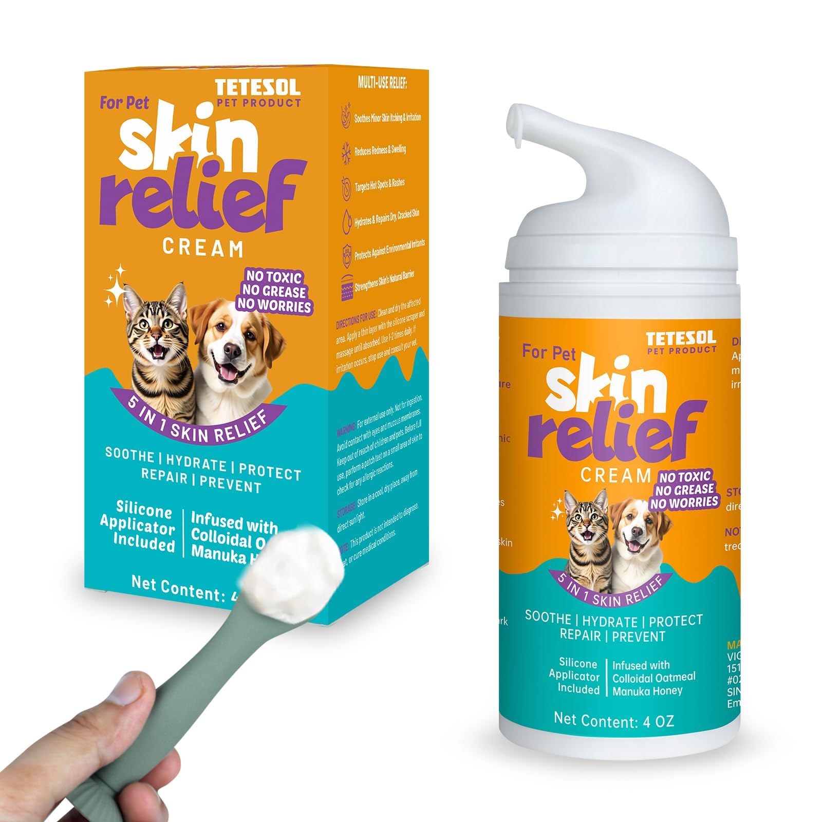 Dog Moisturiser for Itchy Dry Flaky Skin, Hot Spot, Scratch100g