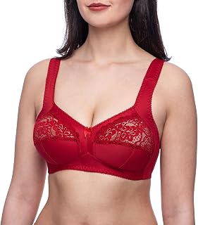 frugue Women's Plus Size Non-Wired Minimizer Sleep Bra